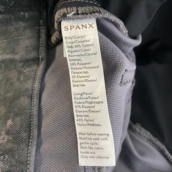 Spanx Jean-ish Ankle Leggings Charcoal Camo Women's XL JE-319   Description  Siz - Picture 6 of 8
